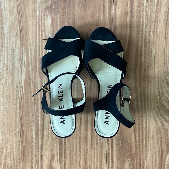 Anne Klein High Top Flats with Straps - Picture 1 of 6